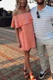 I wore this to a rehearsal dinner over the summer, and I loved it. Casual but still super cute. Fits true to size! - Shannon H.