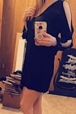 Soft and comfortable somewhat short. Ordered an xs because of fabric and style. Fits well. - Tawnya R.