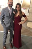 I wore this dress to a wedding and received so so many compliments all night! It is tight. I had a hard time zipping it up over my chest. If you're bigger chested think about sizing up. Gorgeous dress! - Krista S.