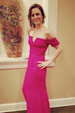 I got so many compliments on this dress at a recent Ball.  It was a stunning dress and was surprisingly comfortable.  I loved the magenta color too. - Dana P.