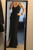 Wore this dress to a military ball and it was perfect! A little long, but I expect that being 5'2. If I would have had time I probably would have gotten it altered, but it wasn't too bad with heels. - Sarah C.