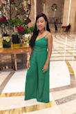 I wore this two-piece green set to dinner while on vacation. It fits perfectly and accentuated my figure. The color is AMAZING  and looks even more breathtaking in person. This look can definitely be worn during the day and at night. #LoveIt - Madia S.