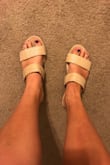 These shoes are super cute and versatile. Can be dressed up or down! I am almost always a 7.5 but got these in an 8.5 and they fit so order up! An 8 would also probably have fit me. - Annabelle A.