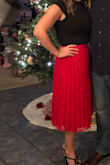 This skirt fit TTS and was the perfect Christmas party outfit! - Emily B.