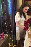 My sister was on the hunt for a bridal shower dress. She originally purchased a floral dress from another store, but when I surprised her with this dress, she fell in love with it and thought it was perfect for the occasion. The detail is exactly how it is advertised online and the fit was perfect. She had a wonderful time at her bridal shower and honestly, this dress attributed to her feeling and looking beautiful. - Marcella P.