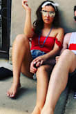 Perfect for summer and 4th of July! I love the details on the sleeves. - Danielle D.