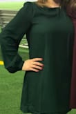 Wore as a guest at a rehearsal dinner and also again during the holidays. Very comfortable and lightweight. Went well with heels and also with tights/flats. Loved it and received lots of compliments! - Stephanie G.