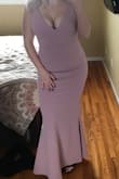 I love this dress so much- was very comfortable and perfect for dancing. Fit true to size for sure. A lot of cleavage, so I probably should have tailored the straps. I received lots of compliments! - Ciarah D.