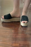 I am usually between a 7/7.5 in shoes. I ordered a 7 and they fit okay! They are a little tight around the fabric at the top of my feet, but I'm hoping they will stretch out a little! - Nicole S.