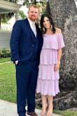 I wore this dress to a wedding while 20 weeks pregnant, and it was absolutely perfect! I would say it runs a little large since I fit into my pre-pregnancy size and still had some room. I'm currently a 38DDD with a bump and this dress couldn't have been more complimentary or flattering! Best part is I can wear it post-baby and it will still look great. Highly recommend!! - Kristy K.