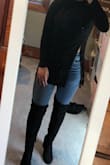 This top is so soft and so cute! It is a bit long on me, but the slit on the side makes it look so much better! - Alivia C.