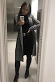 I LOVE this coat. I live in LA and this jacket was perfect for fall/winter. I even wore it in NYC during late fall and I was not only comfortable, but warm.
I like to call this coat my "boss b****" coat. I don't know why, but it just gives you powerful vibes when you wear it. Would definitely recommend. - Megan D.