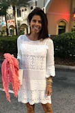 When I saw this beautiful material I figured it was too cute just to wear over a bathing suit, so I actually wear it as a dress!! It's pretty, comfortable and quite different! I get lots of compliments!! :) - Susana S.