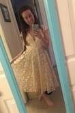 I never write reviews, but I am obsessed. I bought this dress in both colors - the champagne one for my wedding rehearsal, and the lavender for my cousin's wedding. Both were true to size and true to the colors in the photos, and well worth the cost. They are made with high quality materials, and I feel beautiful in them! I love these! (Sorry for the poor lighting in my photos!) - Megan W.