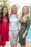 I wore this dress to my friend's bridal shower and it fit like a glove.  The thick material was thick enough to feel secure but light enough to wear when it was about 72 degrees out in Houston. I loved the color and the fit and have even worn it to work with a little blazer. - Meredith C.