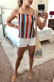 This top is perfect for spring and summer. It's flowy and comfortable. The only thing I wish it had was adjustable straps. Luckily I'm short so it fits me well but if I were much taller I think the top would be up my armpits. I love it though! - Joanna F.