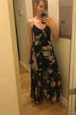 I got this dress for a wedding but ended up wearing it for my birthday. It is a little sheer and I was afraid it was a little see through, but it's so beautiful. The slots make it flow and it can be dressed up or dressed down. - Stephanie B.