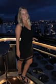This is a great black dress to wear to any occasion. The little tassels on the bottom really add a fun factor to the dress and spices it up a little.  The dress is also very flattering on and I got a ton of compliments when wearing it. - KaTasha K.