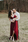 I absolutely loved this dress! The wrap style made it very flattering and it was great quality without being overly heavy. I used it for engagement pictures and the way the dress falls/flows in the pictures is awesome! - Sarah J.