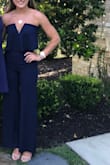 I wore this to a wedding last summer and got a lot of compliments on it! It's very comfortable and so cute! I just had to get the bottom hemmed a little because the legs were a little long but that's it! - Morgan