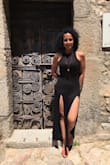 This is the lightest piece I own, with the right bra and undergarment this dress is one of a kind.
If Lulus has it again you should buy it.
It's a MUST-HAVE!!! - Sally D.