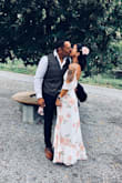 I wore it at my girlfriend's Wedding. It was too long for my size, but it was not bad. I let it cut about 10cm, then it was perfect. This is seriously one of the most beautiful dresses! It fits in all the right places, I did not even need a bra. And it is super flattering. - Joen L.