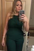 This was my very first jumpsuit and I absolutely loved it! It was very comfortable but hard to get out of to go to the bathroom. I will definitely order another jumpsuit from here. - Carly K.