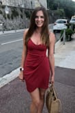 I love this dress so much I have it in 2 colors now. The fit is so flattering. No need for a bra either, which I love. - Krista S.