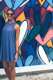 I wear this dress all the time! It is my go to dress in the summer when I get out and about or am going to the pool or to run errands around town. It is flowy and comfortable! - Rachael W.