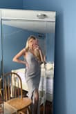 I bought this dress for prom and I loved the color and material, however it was a bit baggy on me in weird places and I did not like how the slit was straight down the middle. I ended up returning it to get a different dress from Lulus! - Alana C.