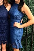 I got so many compliments on this dress when I wore it to a wedding. I did wear spanx underneath since it is very form fitting. It was a beautiful color and fit like a glove! - Maddie L.