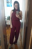 The open back and side boob make this jumpsuit tastefully sexy and the high neck makes it classy. Once I hem it, I'll be completely in love. - Eliron A.