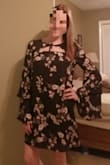 This dress is so cute! Perfect for work, date night, or any event. The material feels great, well-made. I ordered a medium in the last shift dress I purchased and it was way too big. I went with a small on the this and the dress fits perfectly, but the arms /shoulders are a little bit tight. Nothing bothersome where I can't move in or I'm uncomfortable though. Love it, can't wait to wear it! - Erika G.