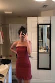 This dress caught my eye from the beginning! Although it was a little loose, I think it's just the design/fabric. It's still gorgeous, glad I bought it!! - Amanda L.