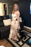 I ordered this dress for my engagement photos. It is so beautiful. It's exactly what I was looking for. The dress is made well, and the quality is awesome. Love that it's a wrap dress. This is so flattering. If you're on the fence about this dress just get it you wont regret it. - Marie K.