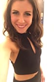 I'm obsessed with this two-piece. I bought it for NYE a couple years ago and it is HOT!!! It fits so well and is incredibly comfortable too. The material is thick so I didn't have to wear a bra. It literally fit like a glove. - Morgan M.