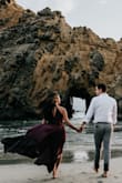I used this dress is photos for my engagement shoot, and it was PERFECT. It was light enough to walk around in for a long time, but was not sheer in any way. I couldn't have asked for a better dress. - Sarah G.