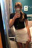The fit is perfect. The material has some stretch which makes it super comfortable, and it's very flattering. - Jenna L.