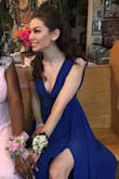 This is a beautiful and versatile dress! I got it to wear it more than once which I LOVE. I wore it to my 3rd prom. It was low cut, but it was okay with alterations! It runs a little big, but I didn't have time to make an exchange. It was fancy enough to wear to a Marine Ball. - Mary C.