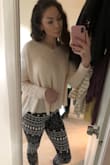 This has become my favorite sweater. It's cute and you can dress it up or wear it casually. I wore it to my Christmas party and to dance rehearsal with kids! - Mary C.