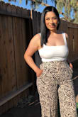 This bodysuit is so cute. I had to buy it in two colors! I wear them for everyday and when I go out! The material is thick and not see through. - Marissa M.