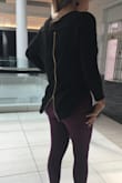 Excellent material and I love the color. I can wear for any occasion. - Sulma A.