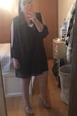 I love this dress! It is a little short, so I need to wear a slip underneath. - Amy M.