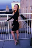 I wore this for law school prom (similar to a sorority formal) and absolutely loved it! I got so many compliments and it flattered all the right places. I have long legs, a smaller chest, and a small but nice booty and it really helped me to work the assets. Was easy to dance in and even after I got pretty warm it didn't show my sweat or anything. Absolutely recommend for anyone looking for a sexy but comfy fit!! - Dani K.