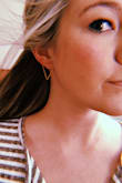 I love these earrings, they are a cute alternative to my normal hoops. Only complaint is the quality. They are so thin that they bend easily and get a little out of wack. Overall cute and pretty good for the price. - Dani K.