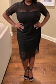 This dress was super fun, cute, and fit my personality perfectly. The fit was perfect and it also fit the occasion. I was going to a wedding and wanted to wear something out of the ordinary. I was originally concerned about the length and whether or not the dress had any give (as I am quite busty), but the reviews on the dress helped me pick the best size for my body type. The dress is comfortable, and not too form fitting. I would definitely recommend! - Ebonee B.