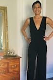This jumpsuit fit perfectly. I am very tall so I was over-the-top happy when I tried it on and the legs or long enough. It is very flattering and I received so many comments. The material is high-quality and I would recommend it to anyone. - Lisa W.