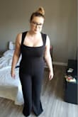 Love the material, and it fit me perfectly (even in the length! I feel like the inseam is a little longer than what I was told before ordering - which is great!) but the seam that goes down the middle just looks SO weird on me. Maybe I am being self-conscious, but I feel like it just draws attention to my stomach where I carry most of my weight (yay being a mom lol.) Other than that 1 thing, this tall girl is happy with her purchase! - Jennifer S.