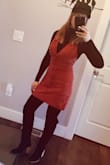 This runs tight. Fits good in the chest. A bit tight but it could be me. I usually don't wear fitted clothes. I did not size up or down and wouldn't. - Olga B.