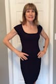 Quality made comfortable dress. The fit is tight and form fitting but I wouldn't go up in size because it wouldn't fit properly then. It is very difficult to find this kind of quality in a commercial store. All the dresses I have purchased from Lulus have been exceptional. The fit and finish are exactly what I am looking for and I don't have to make any alterations for them to fit properly. This particular dress is a light weight knit material and I love the fact that it is lined! I am 5'6" and 118lbs with an athletic build. I ordered a small and the length and fit are perfect. Thanks Lulus! - Christine S.